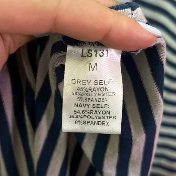 ⚪️ THML Striped Maxi Dress with Yellow Crochet Detail size medium - Picture 3 of 8